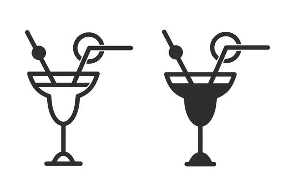 Icône vectorielle Cocktail . — Image vectorielle