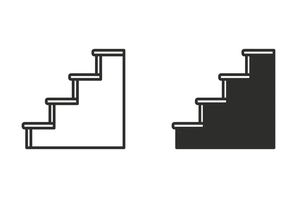 Лестница векторной иконы . — стоковый вектор