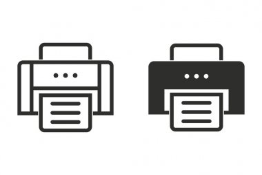 Yazıcı vektör simgesi.