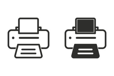 Yazıcı vektör simgesi.