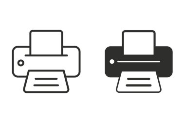 Yazıcı vektör simgesi.