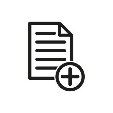 Dosya vektör simgesi ekleme.