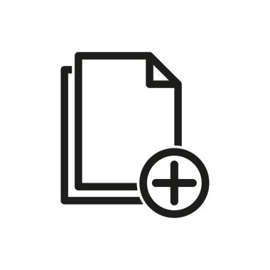 Dosya vektör simgesi ekleme.