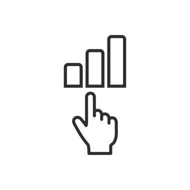 Analiz vektör simgesi.