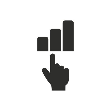 Analiz vektör simgesi.