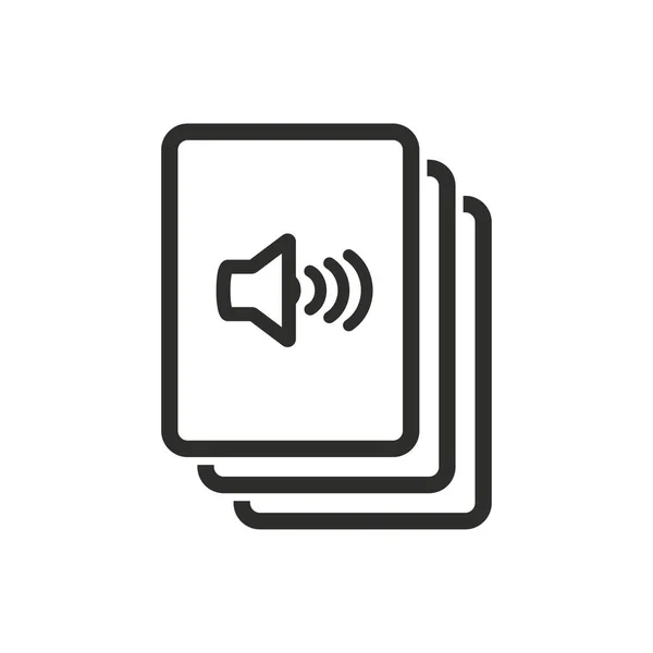 Audio libro vector icono. — Vector de stock