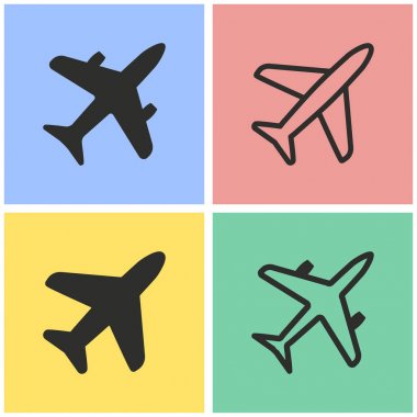 uçak Icon set.