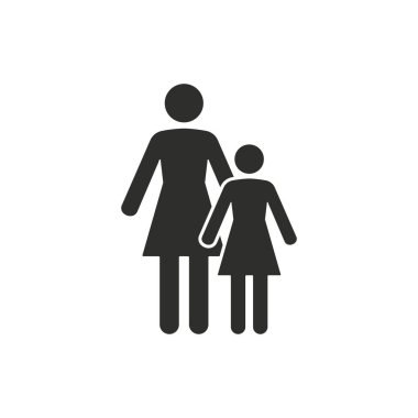 kadın vektör simgesi.