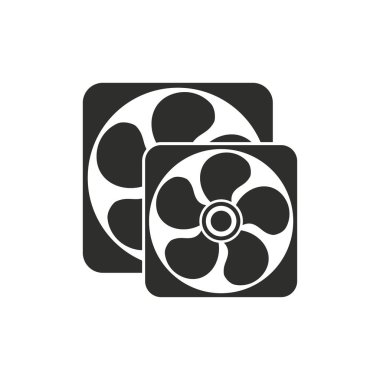 Fan vektör simgesi.