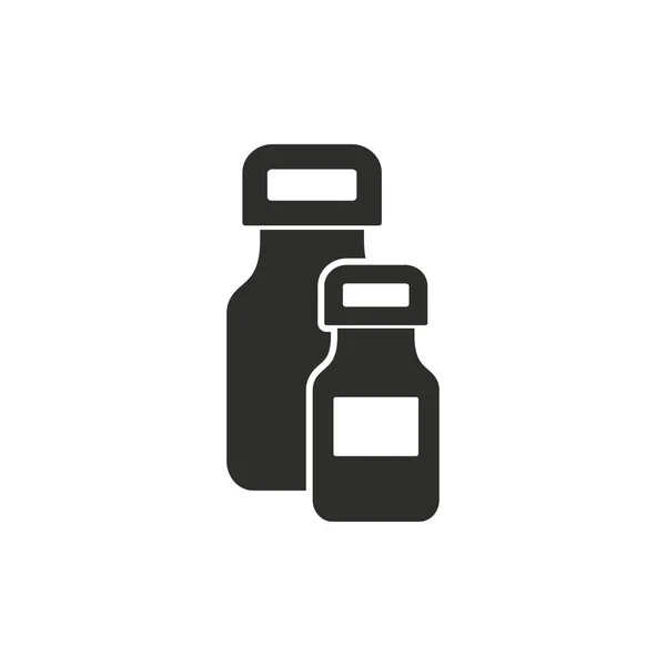 Medicine bottle vector icon. — Stock Vector