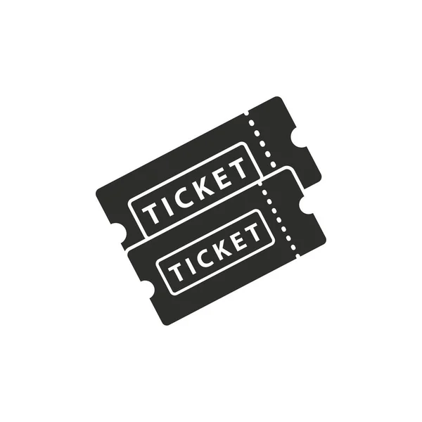 Ticket vector pictogram. — Stockvector