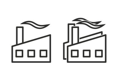 Fabrika vektör simgesi.