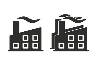 Fabrika vektör simgesi.