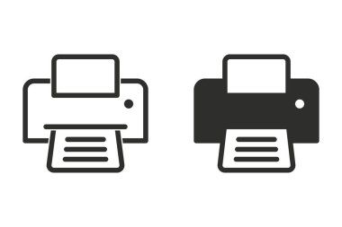 Yazıcı vektör simgesi.