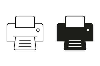 Yazıcı vektör simgesi.