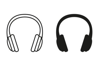 Kulaklık vektör simgesi.
