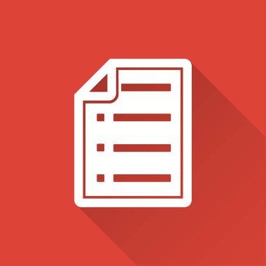 Belge - vektör simgesi.