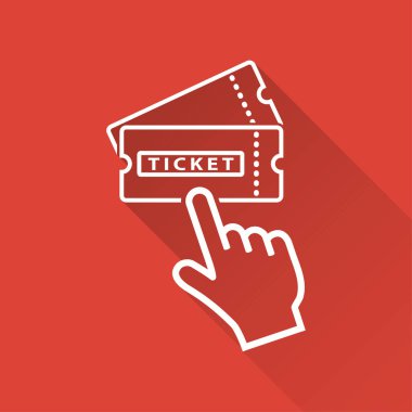 Bilet - vektör simgesi.