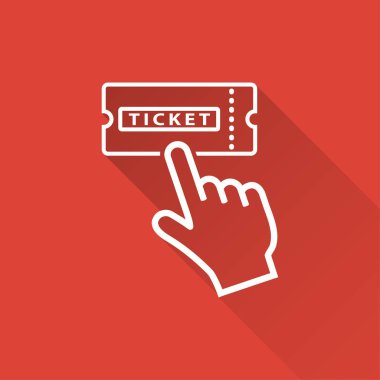 Bilet - vektör simgesi.