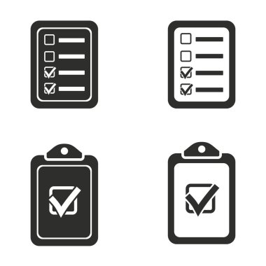 Denetim listesi Icon set.