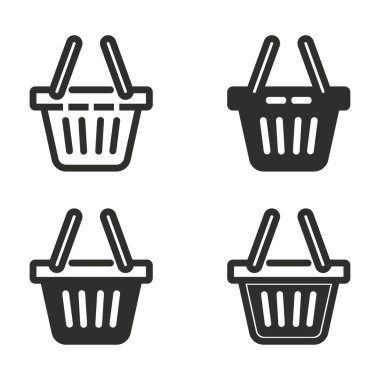 Alışveriş sepeti Icon set.