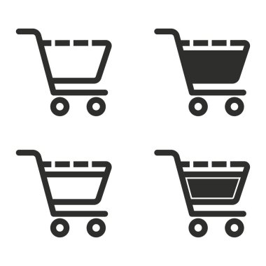 Alışveriş sepeti Icon set.