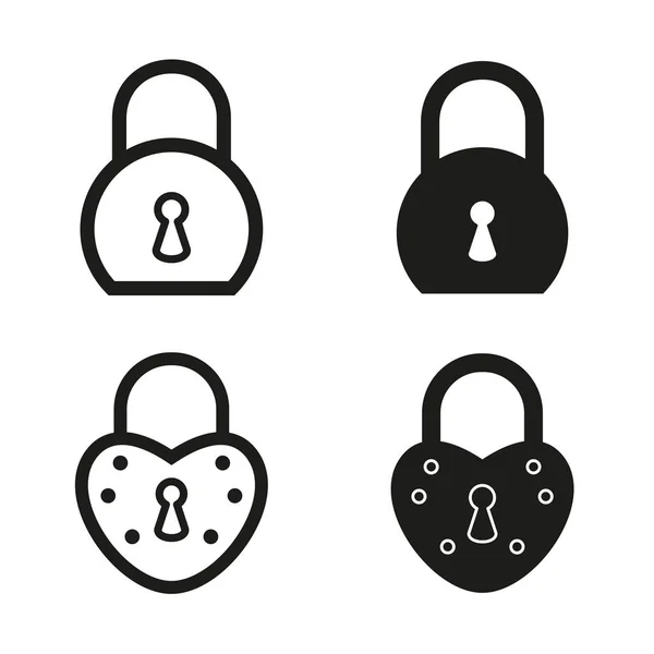 Lock pictogrammenset. — Stockvector