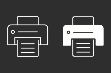 Yazıcı - vektör simgesi.