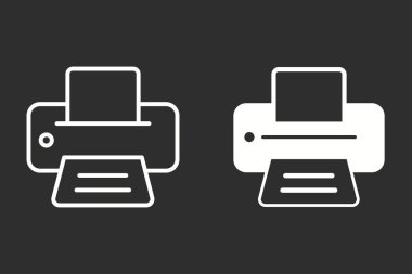 Yazıcı - vektör simgesi.