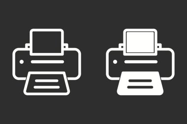 Yazıcı - vektör simgesi.