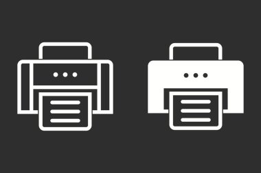 Yazıcı - vektör simgesi.