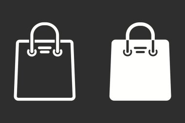 alışveriş çantası - vektör simgesi.