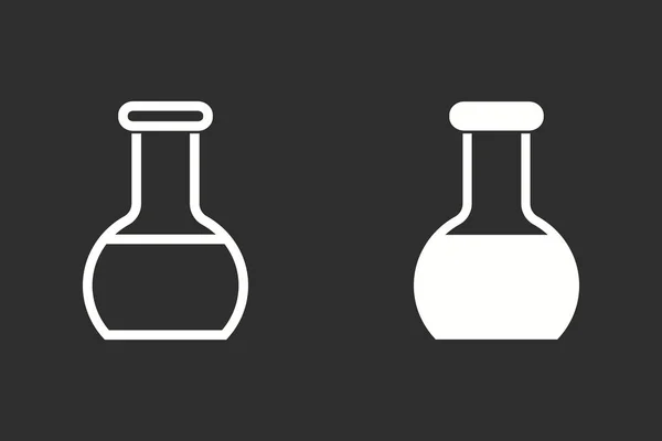 फ्लैस्क वेक्टर आइकन . — स्टॉक वेक्टर