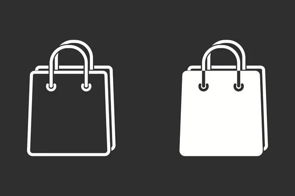 Alışveriş çantası - vektör simgesi. — Stok Vektör