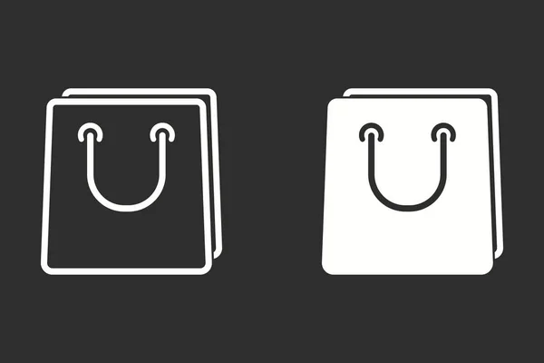 Shopping bag - vector icon. — Stock Vector