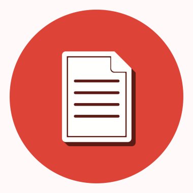 Belge - vektör simgesi.