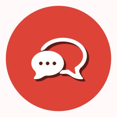 Sohbet - vektör simgesi.