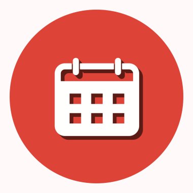 Takvim - vektör simgesi.