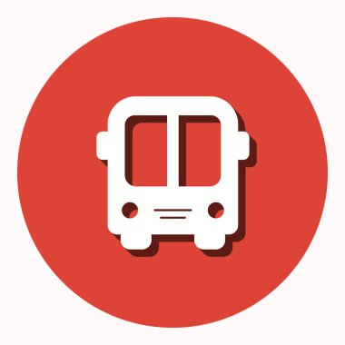 Otobüs - vektör simgesi.