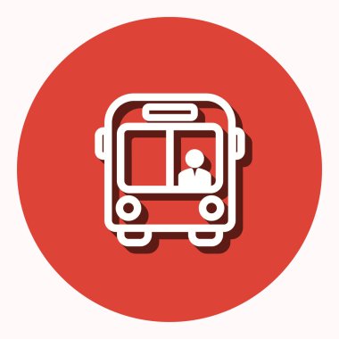 Otobüs - vektör simgesi.