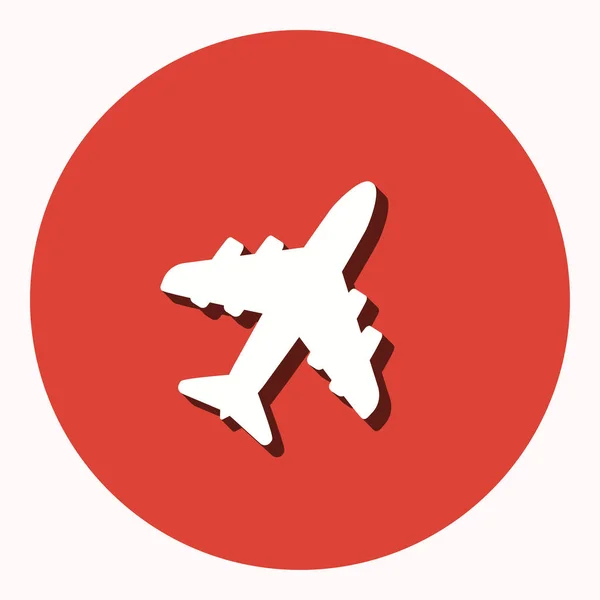 Flugzeug - Vektor-Symbol. — Stockvektor