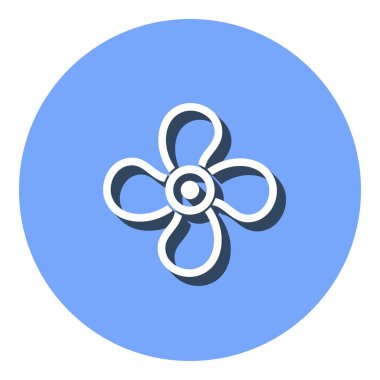 Fan - vektör simgesi.