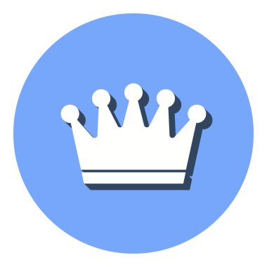 Taç - vektör simgesi.