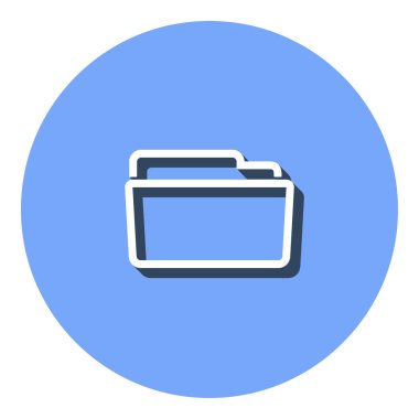 Klasör - vektör simgesi.