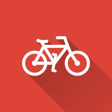 Bisiklet - vektör simgesi.