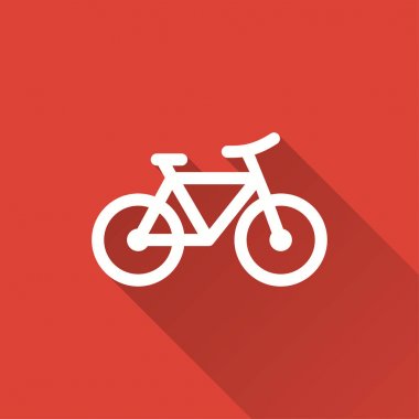 Bisiklet - vektör simgesi.