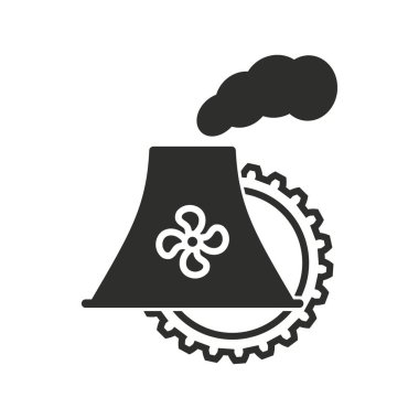 Fabrika vektör simgesi.