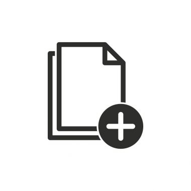 Dosya vektör simgesi ekleme.