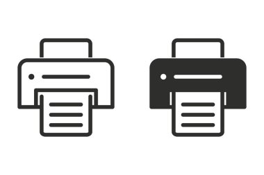 Yazıcı vektör simgesi.