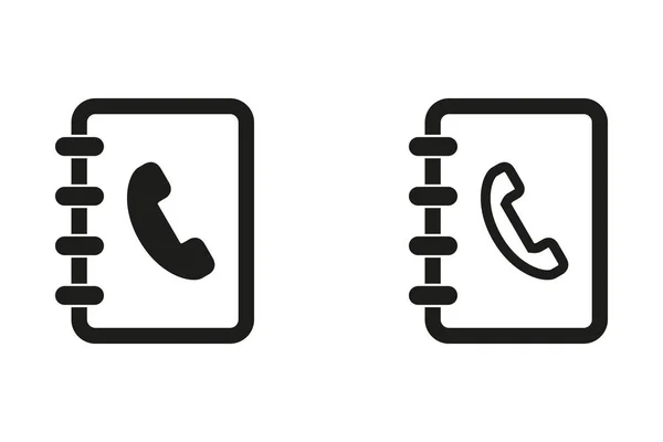 Libreta de direcciones Vector Icono . — Archivo Imágenes Vectoriales